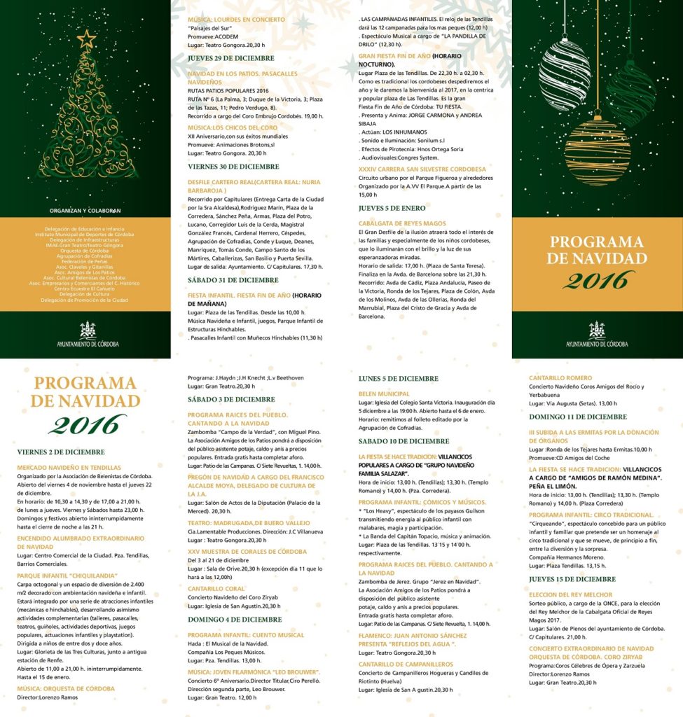 Programa Navidad Córdoba 2016