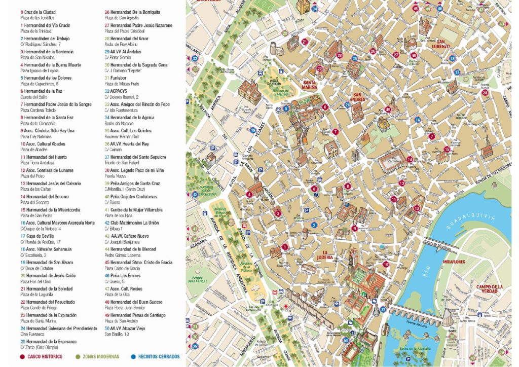 Mapa Cruces de Mayo Córdoba 2017