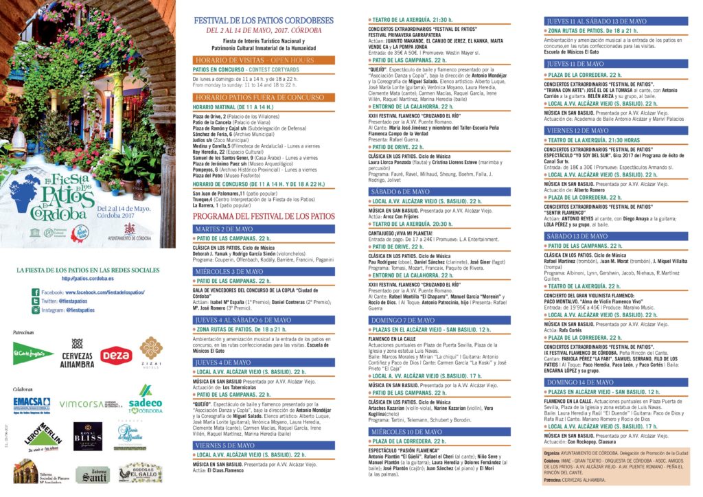 Programa Patios de Córdoba 2017